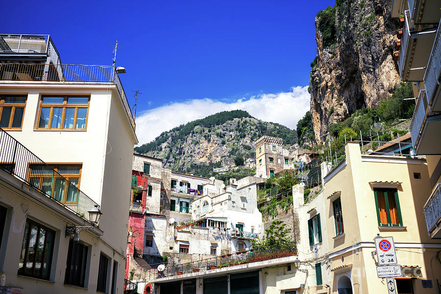 Town of Amalfi Photograph by John Rizzuto