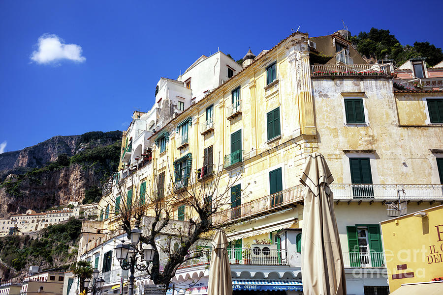 Town of Amalfi Living Photograph by John Rizzuto