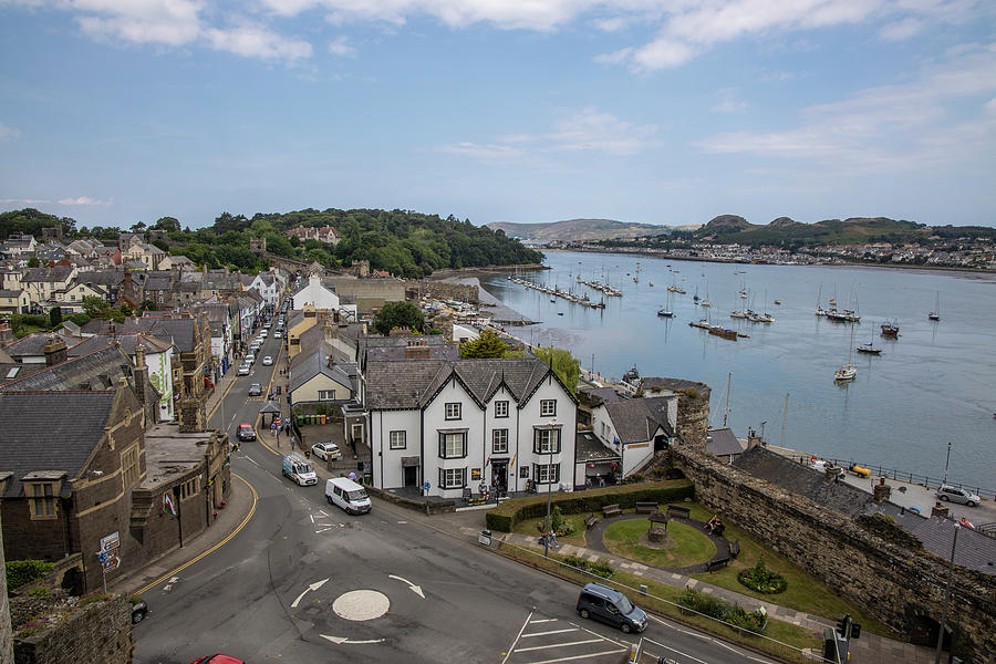 Town of Conwy in Wales  Photograph by John McGraw