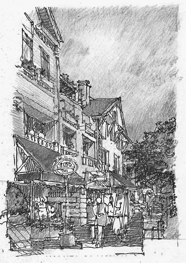 Towncenter 5 Drawing by Andrew Drozdowicz