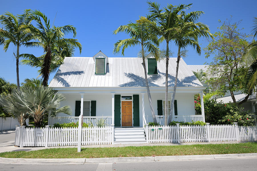 Townhouse In Key West Florida Photograph by Pidjoe