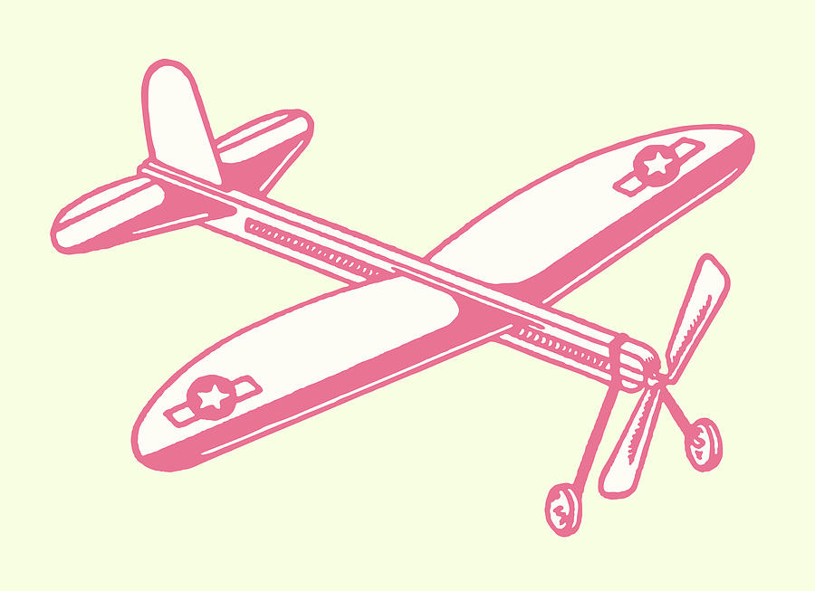 Toy Airplane Drawing by CSA Images | Fine Art America