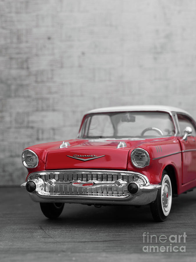 Toy Chevy Bel Air Vintage Car Photograph by Edward Fielding
