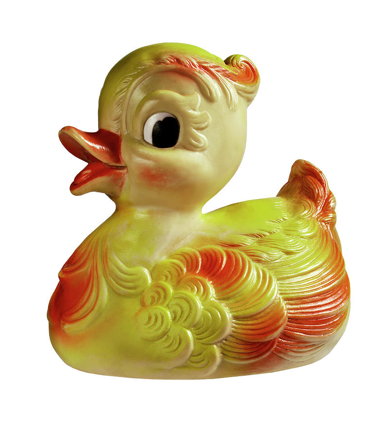Duck Drawing - Toy Rubber Duck by CSA Images