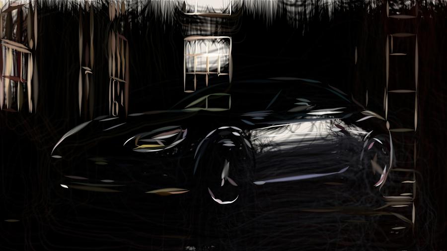 Toyota 86 Style Cb Draw Digital Art By Carstoon Concept