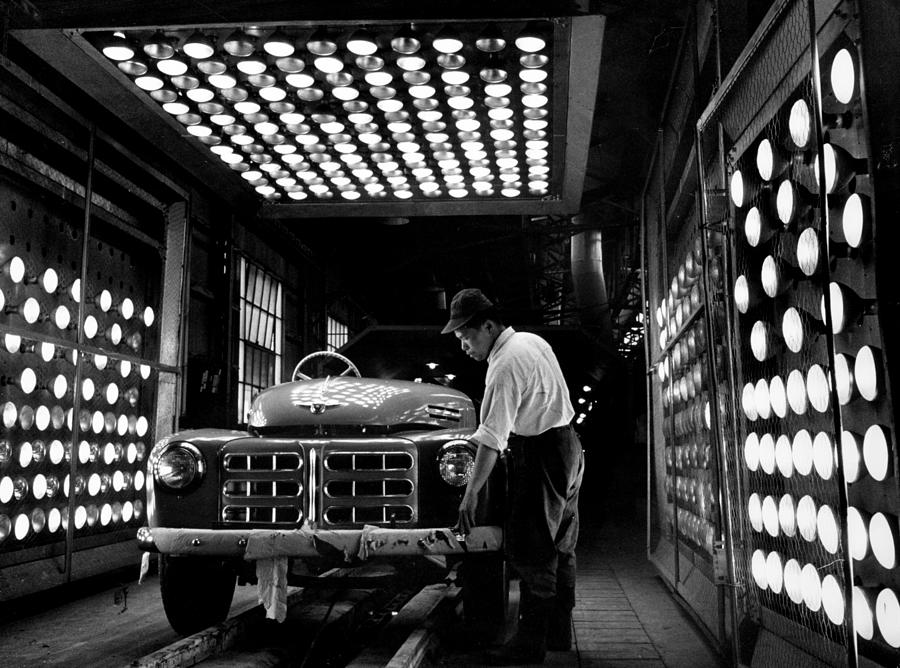 Car Photograph - Toyota Motors plant by Margaret Bourke-White