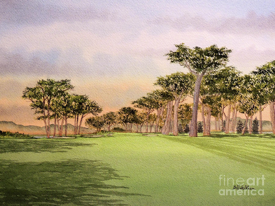 TPC Harding Park Golf Course Painting by Bill Holkham