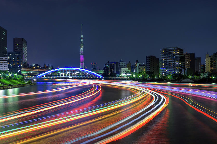 Track Chart Of Sumida River Photograph by Shingo Tamura