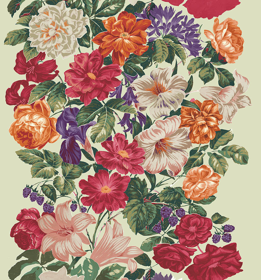 Flower Digital Art - Trad Fl Panel by Bill Jackson