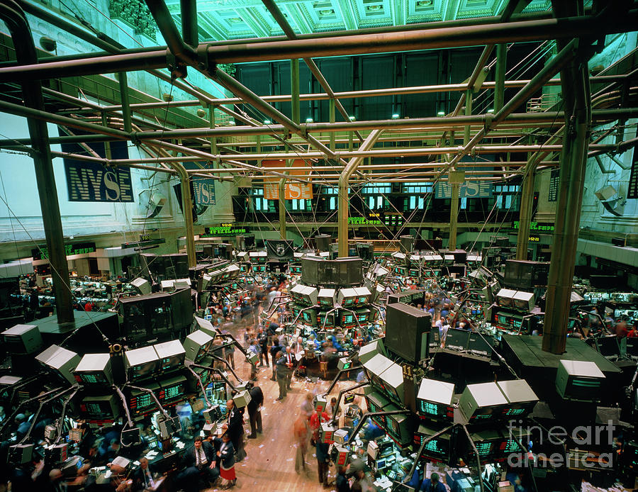 Trading Floor Of New York Stock Exchange Photograph by Alex Bartel/science Photo Library