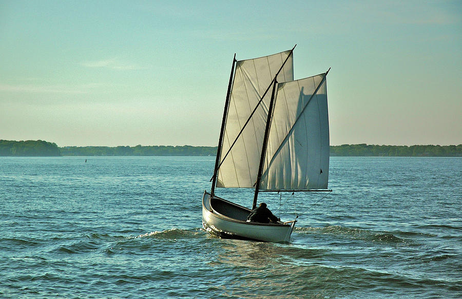 Tradional Skiff on the Chesapeake Bay Photograph by Mark Duehmig