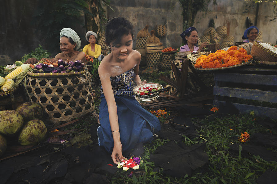 Traditional Balinese Market Photograph by Gatot Herliyanto