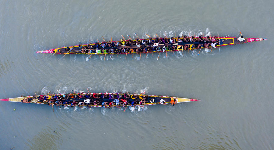 Traditional Boat Race Photograph by Mostafijur Rahman Nasim