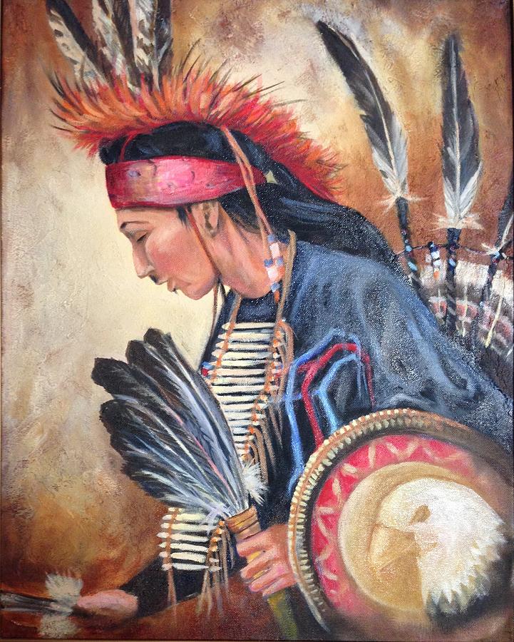 Traditional Dancer Painting by Cynthia Westbrook