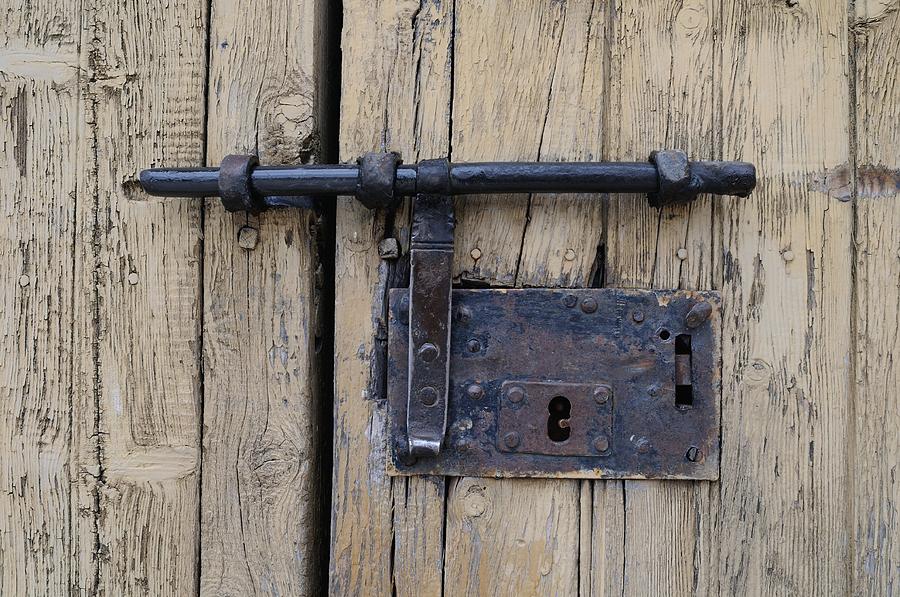 Traditional door lock LUZON - SPAIN Photograph by Carlos Mora - Pixels