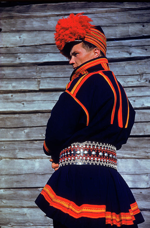 Hat Photograph - Traditional Dress In Lapland by Eliot Elisofon