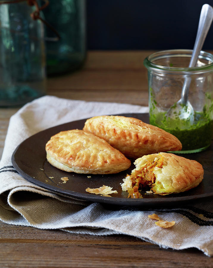 Traditional Empanadas Made With Pumpkin Photograph by Annabelle Breakey