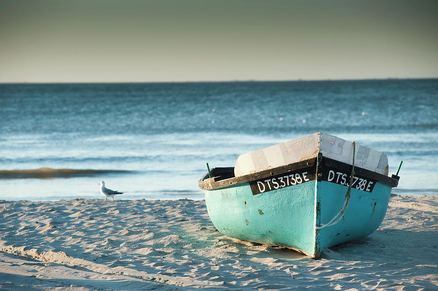 Traditional Fishing Boat On Beach Photograph by Max Paddler