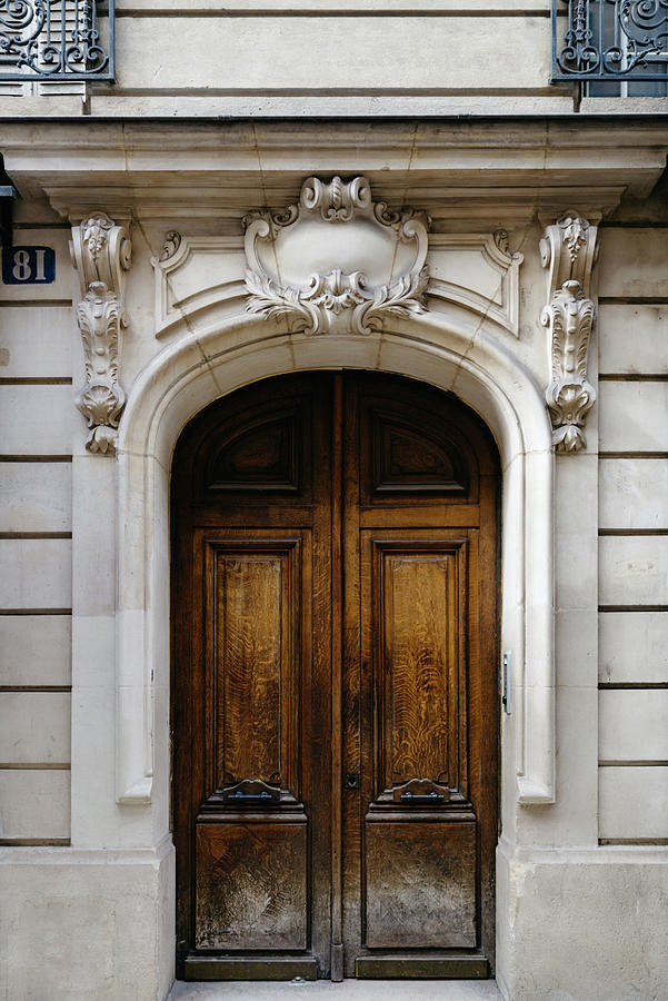 Traditional Parisian Door Photograph by Georgia Clare