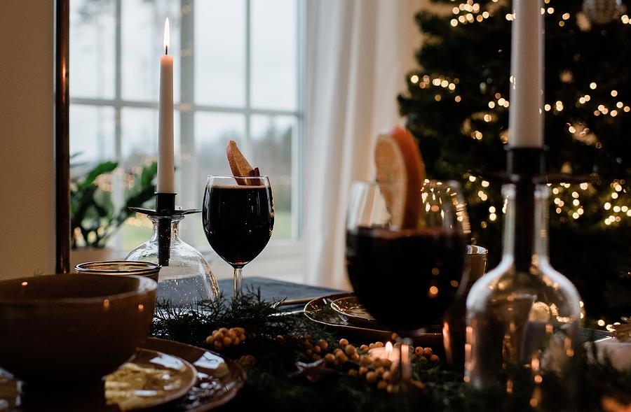 Christmas Mulled Wine Glass