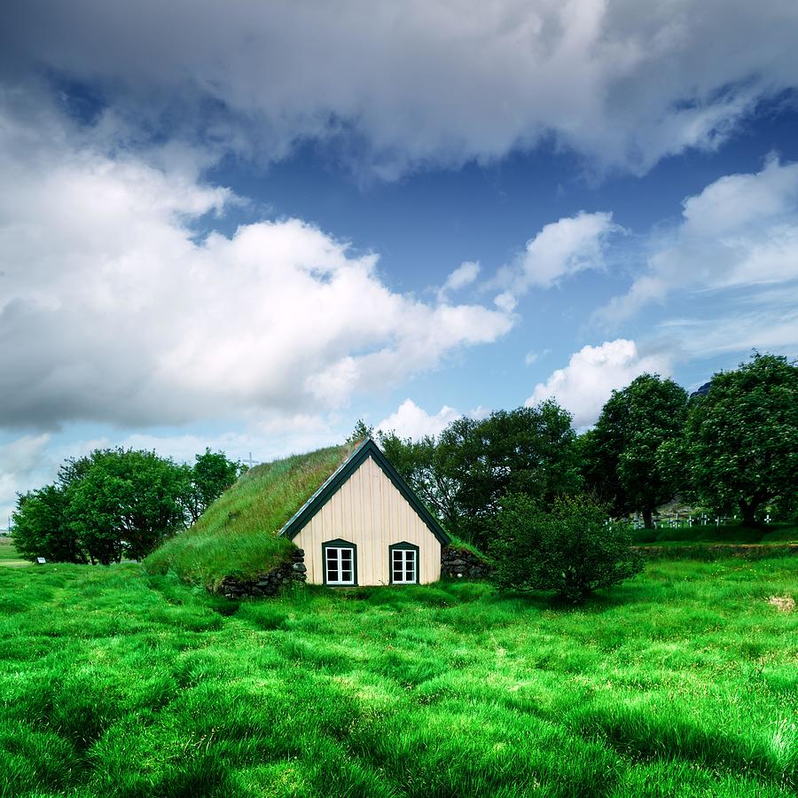 Architecture Photograph - Traditional Turf-top Church In Village by Ivan Kmit