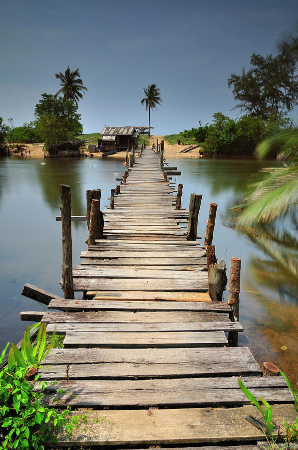 Traditional Wooden Bridge Photograph by Nazarudin Wijee