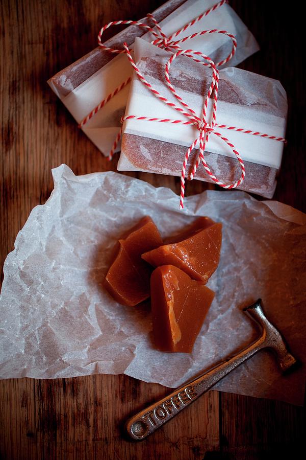 Traditional Yorkshire Plot Toffee, Made For Bonfire Night nov 5th In The Uk Photograph by Harley, Victoria