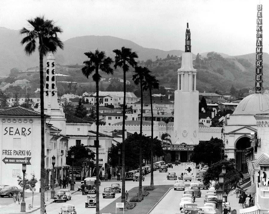 Traffic Along A Boulevard In The La Photograph by Loomis Dean Traffic Along A Boulevard In The La Photograph by Loomis Dean