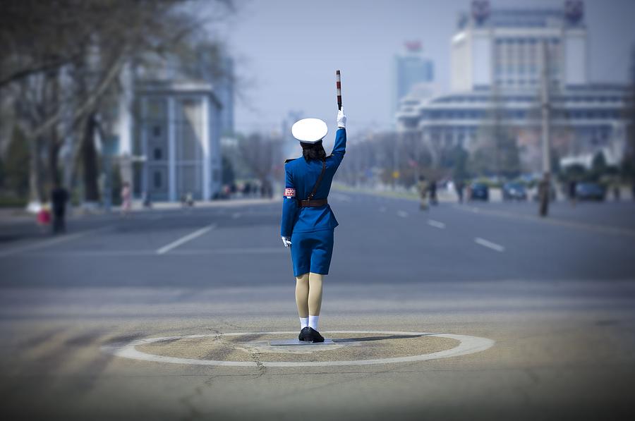 Traffic Officer In Pyongyang, North Photograph by Eric Lafforgue