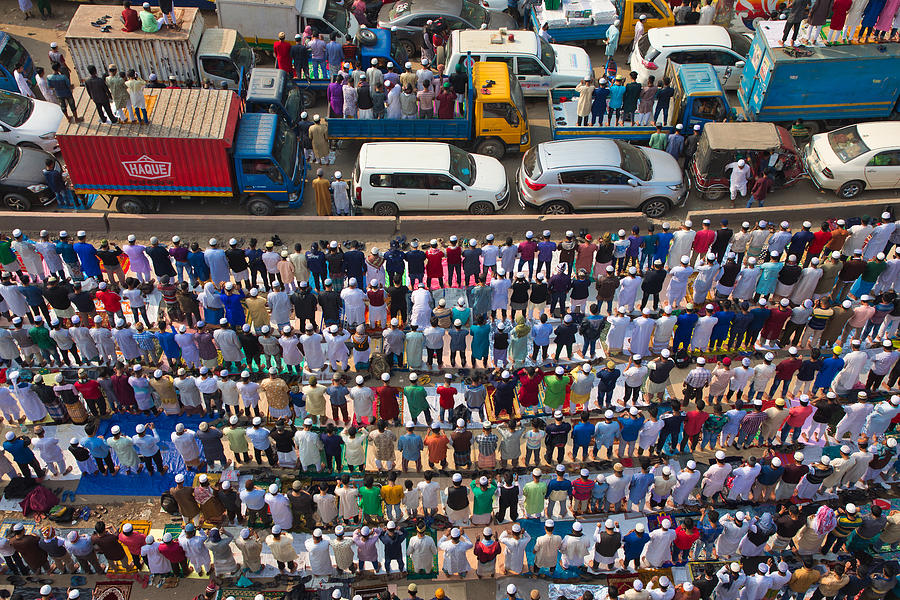 Largest Photograph - Traffic Standstill For Prayers by Azim Khan Ronnie