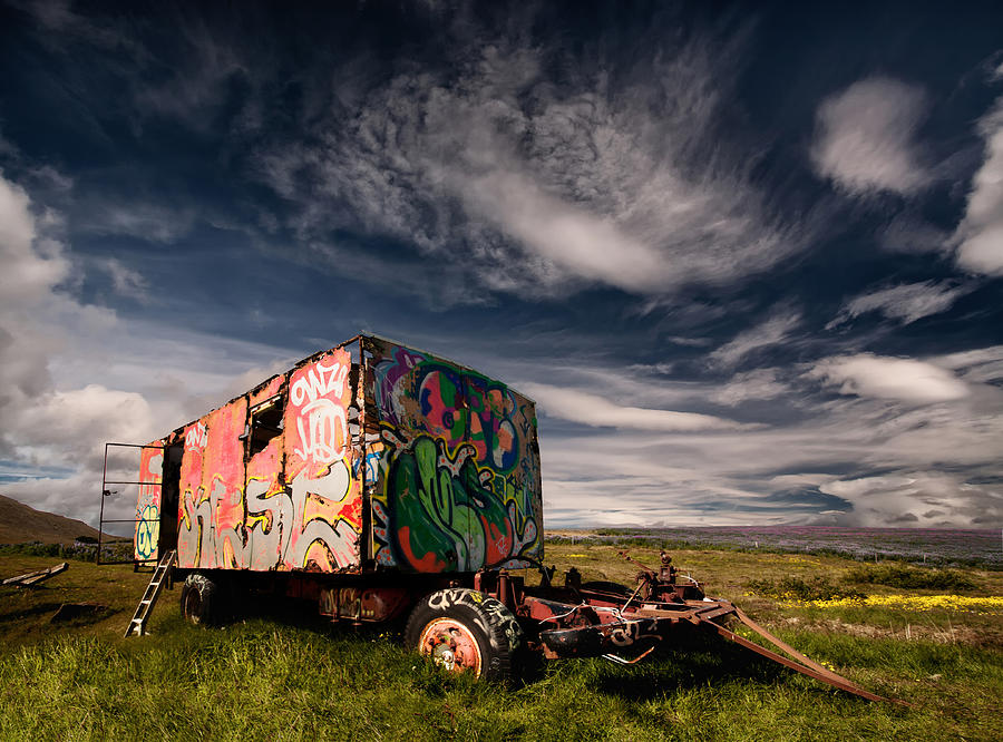 Truck Photograph - Trailer by orsteinn H. Ingibergsson