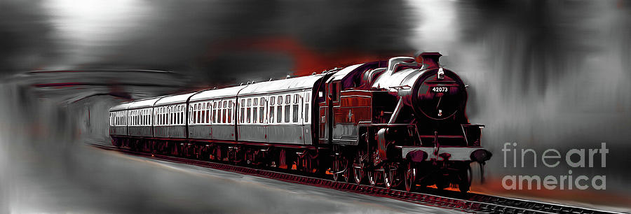 Train Canvas 01 Painting by Gull G