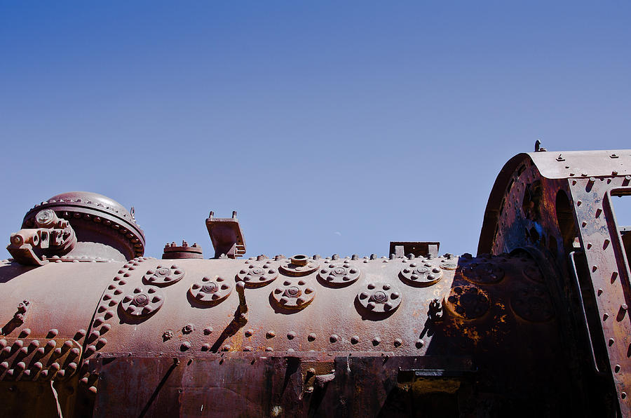 Train Cemetery, Feeling Blue Photograph by Paul Kerton - Fine Art America