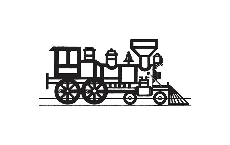 How to Draw Locomotive Steam Engine (Trains) Step by Step |  DrawingTutorials101.com