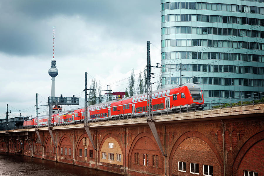 Train In Berlin Photograph by Narvikk