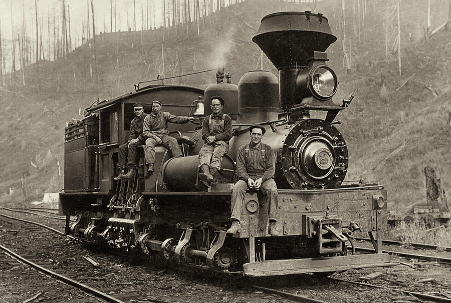 Lumber Locomotive - Coos Bay, Oregon Photograph by Jayson Tuntland