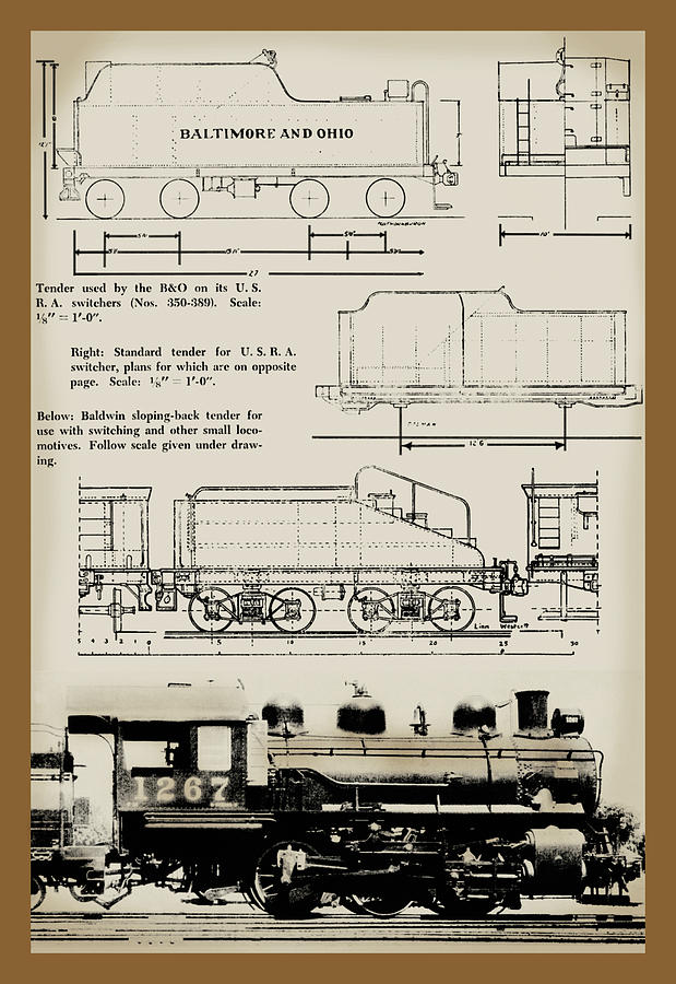 Train Schematic Painting by Unknown