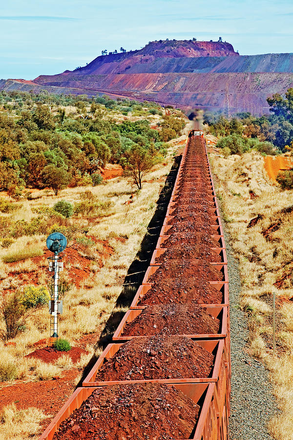 Train Transporting Iron Ore, Western Photograph by John W Banagan