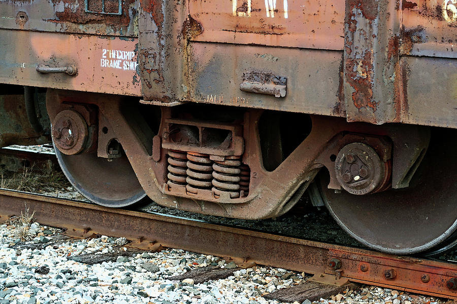 Train Wheels On Track 2 Photograph