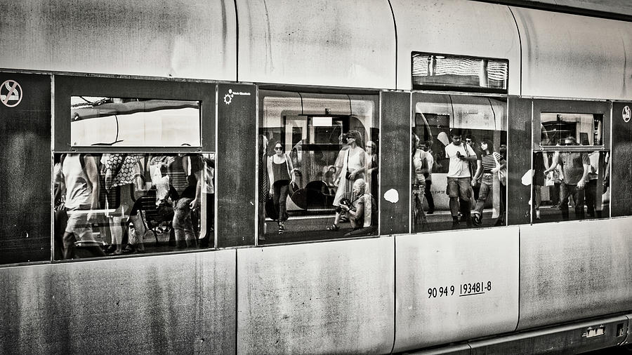 Train Window Reflections - Portugal Photograph by Stuart Litoff