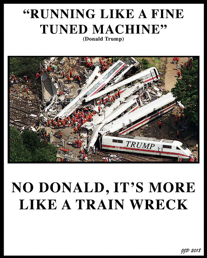 Train Wreck #2 Digital Art by Joe  Palermo