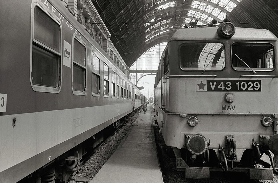Trains At A Railway Station, Budapest Photograph by Dreampictures Trains At A Railway Station, Budapest Photograph by Dreampictures