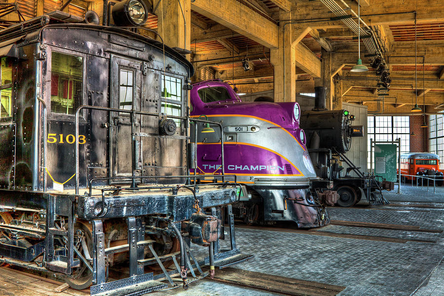 Trains Steam and Diesel Locomotives Photograph by Dan Carmichael