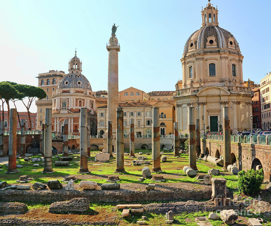 Trajans Column and Roman Forum 2156 Photograph by Jack Schultz - Fine ...