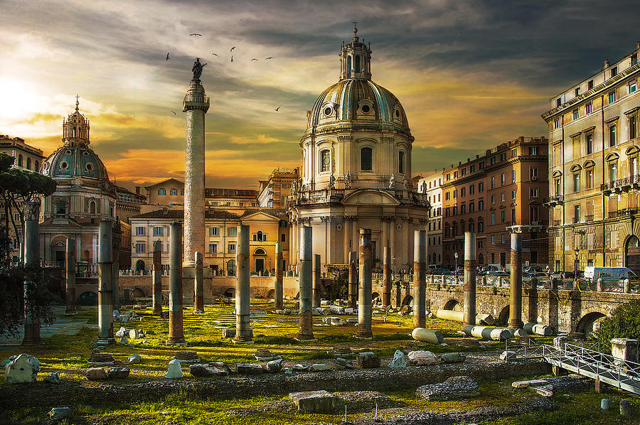 Trajan\s Column Photograph by Nicodemo Quaglia