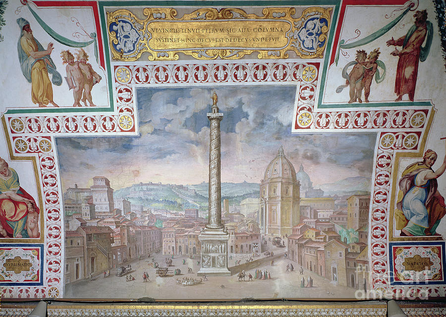 Trajans Forum Painting by Italian School