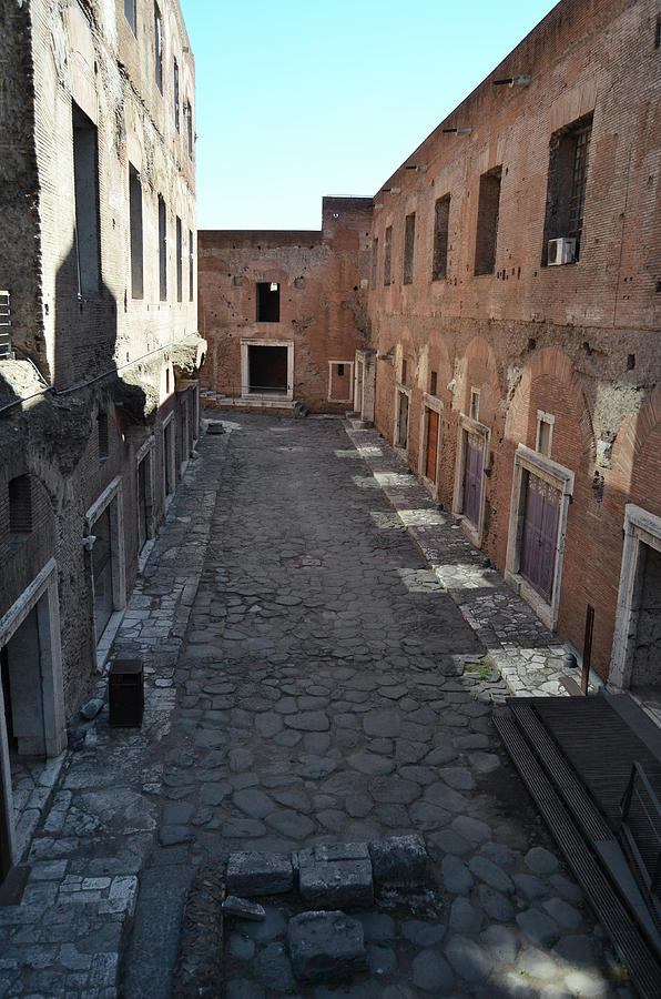 Trajans Market Ancient Back Alley Road Rome Italy Photograph by Shawn OBrien