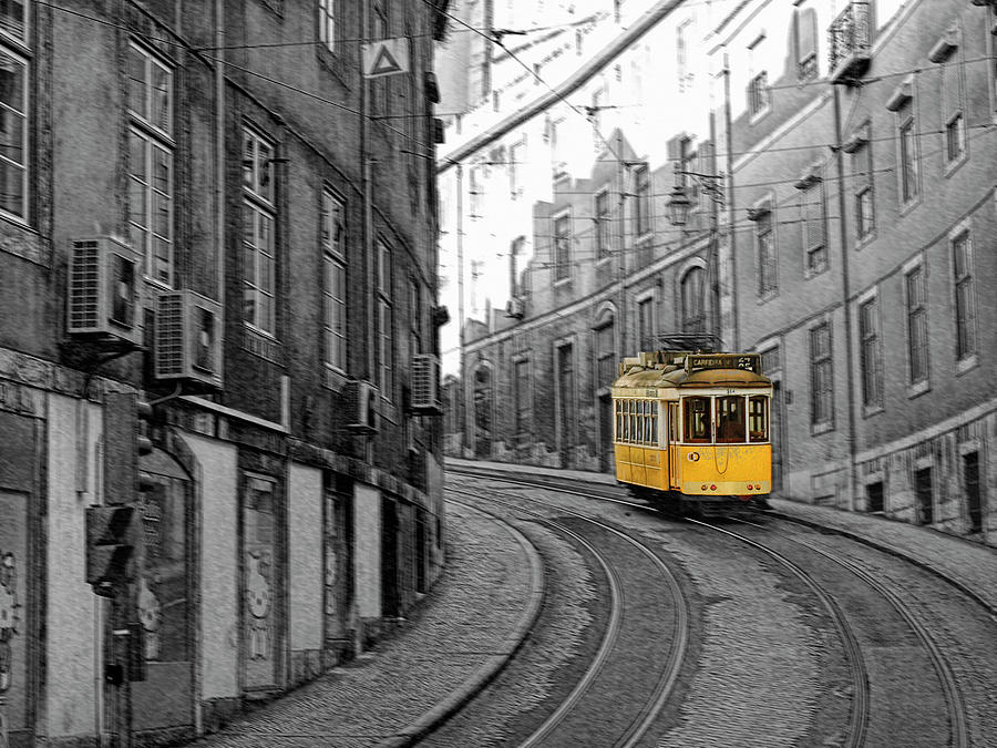 Tram In Lisbon Photograph by Mis Fotografías