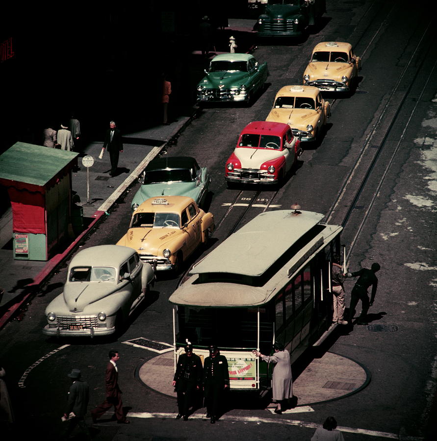 Tram Turntable Photograph by Slim Aarons Tram Turntable Photograph by Slim Aarons