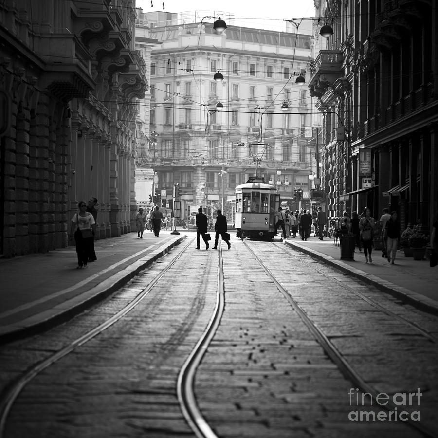 Tram Way In Milan Photograph by Thepalmer